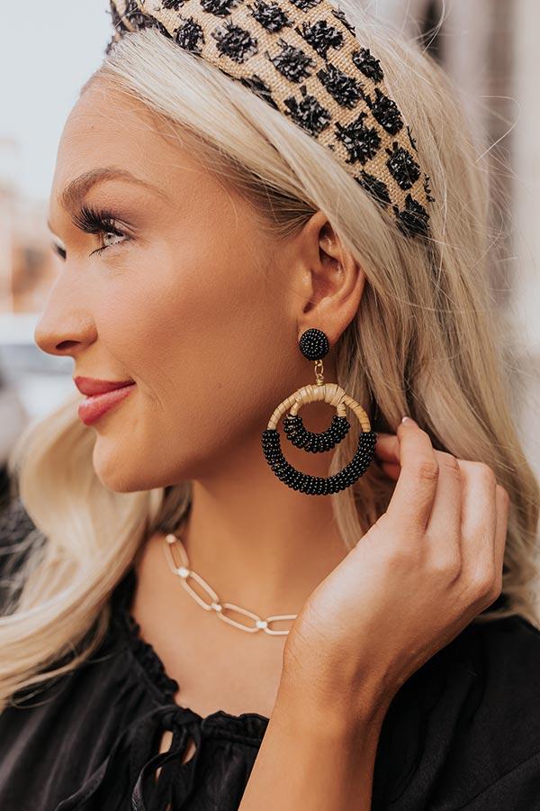 Impressions Seaside Soiree Beaded Earrings In Black