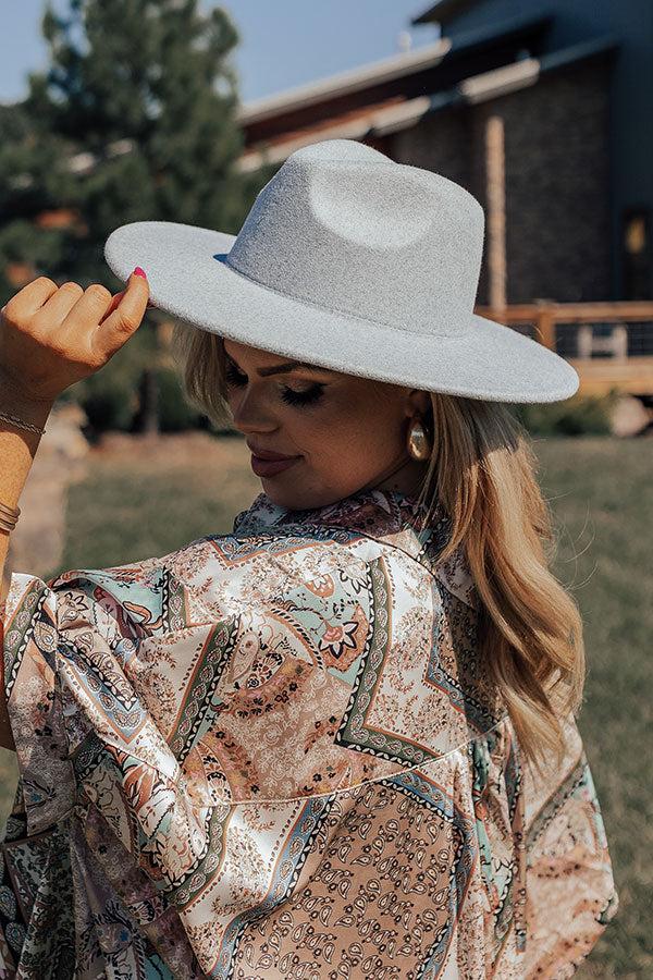 Impressions Secret Messages Felt Fedora In Airy Blue