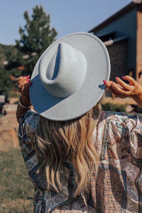 Impressions Secret Messages Felt Fedora In Airy Blue