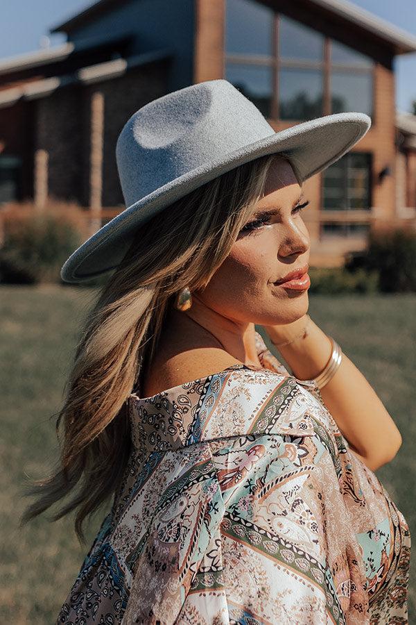 Impressions Secret Messages Felt Fedora In Airy Blue