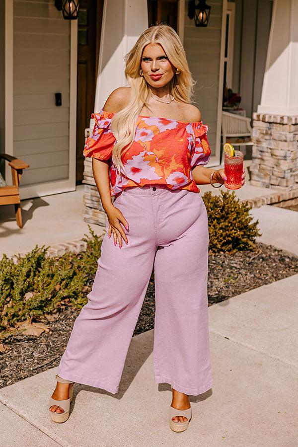 Impressions Shoreline Splendor Off Shoulder Top Curves
