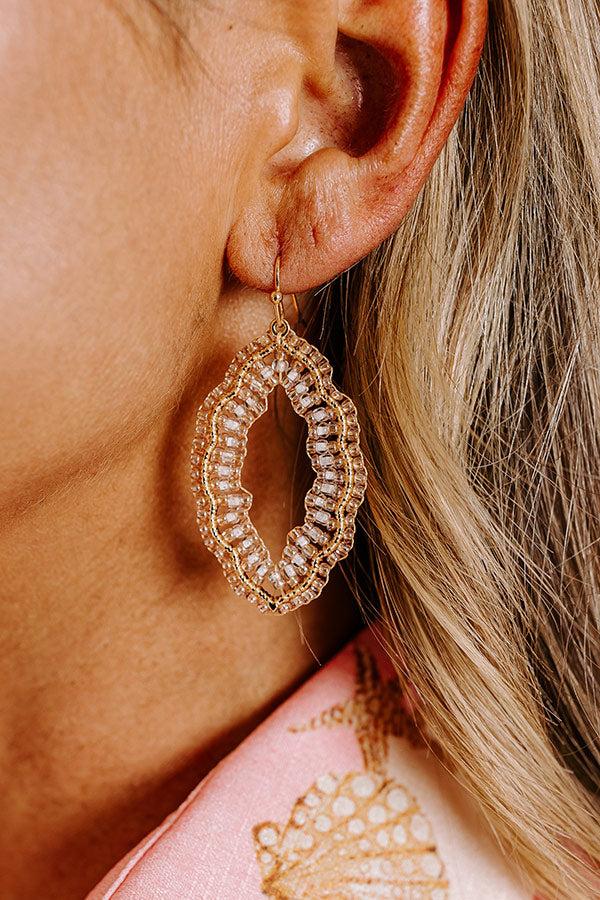 Impressions Show Stopper Beaded Earrings In Champagne