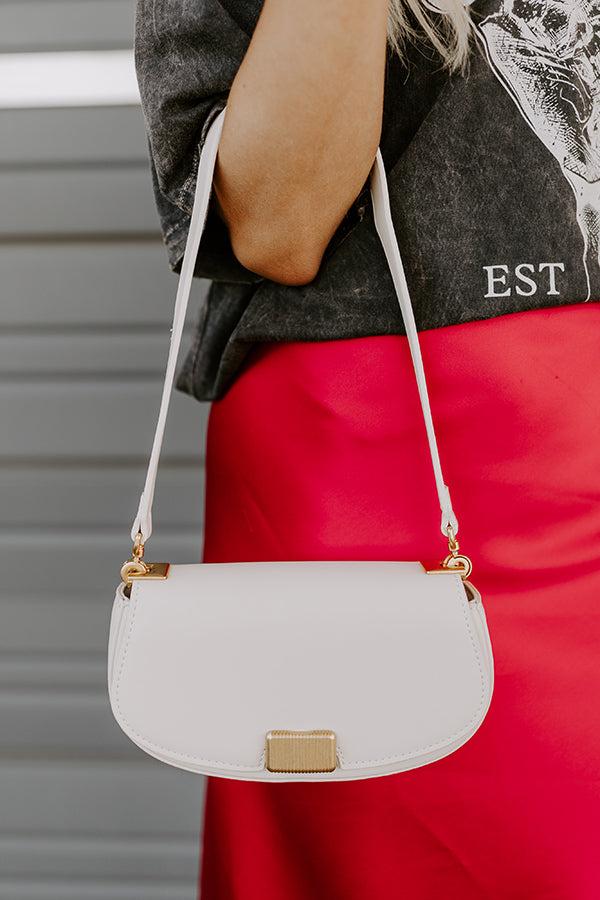 Impressions Simple Staple Faux Leather Purse In Ivory