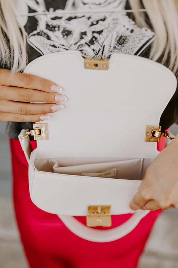 Impressions Simple Staple Faux Leather Purse In Ivory