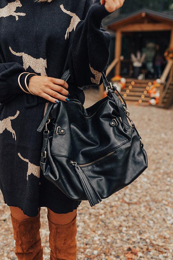 Impressions Simply Grand Faux Leather Tote In Black