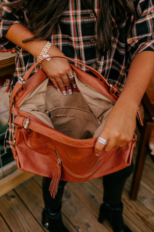 Impressions Simply Grand Faux Leather Tote In Maple