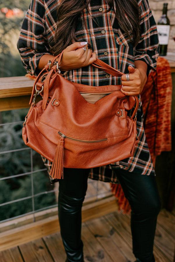 Impressions Simply Grand Faux Leather Tote In Maple