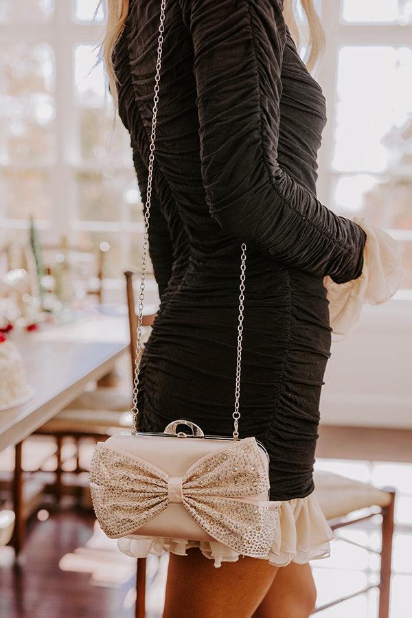 Impressions Simply Grand Rhinestone Embellished Clutch in Champagne