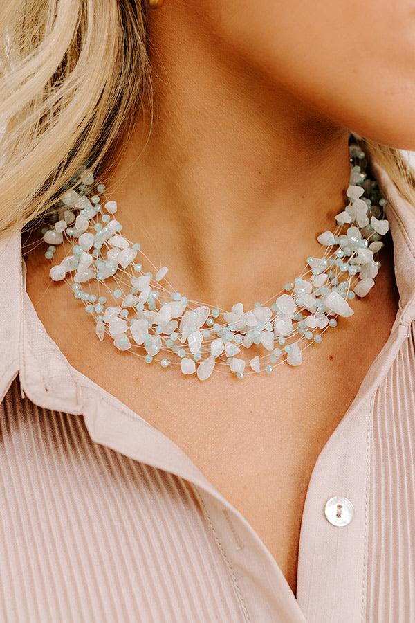 Impressions Simply Sweet Layered Necklace In Light Blue
