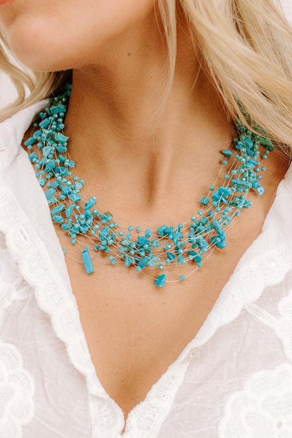 Impressions Simply Sweet Layered Necklace In Turquoise
