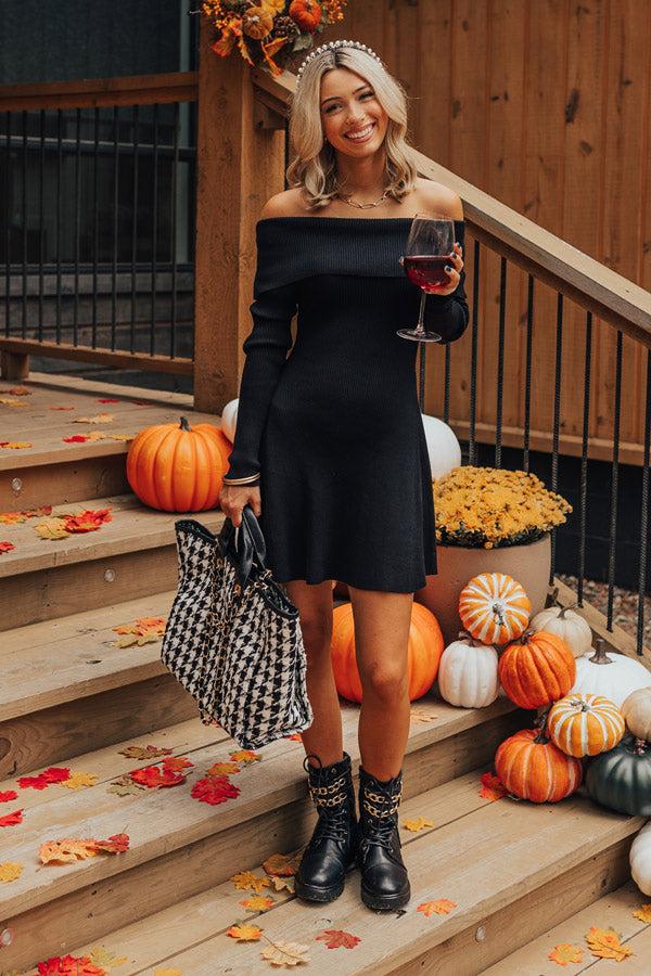 Impressions Sleek Silhouettes Ribbed Mini Dress in Back