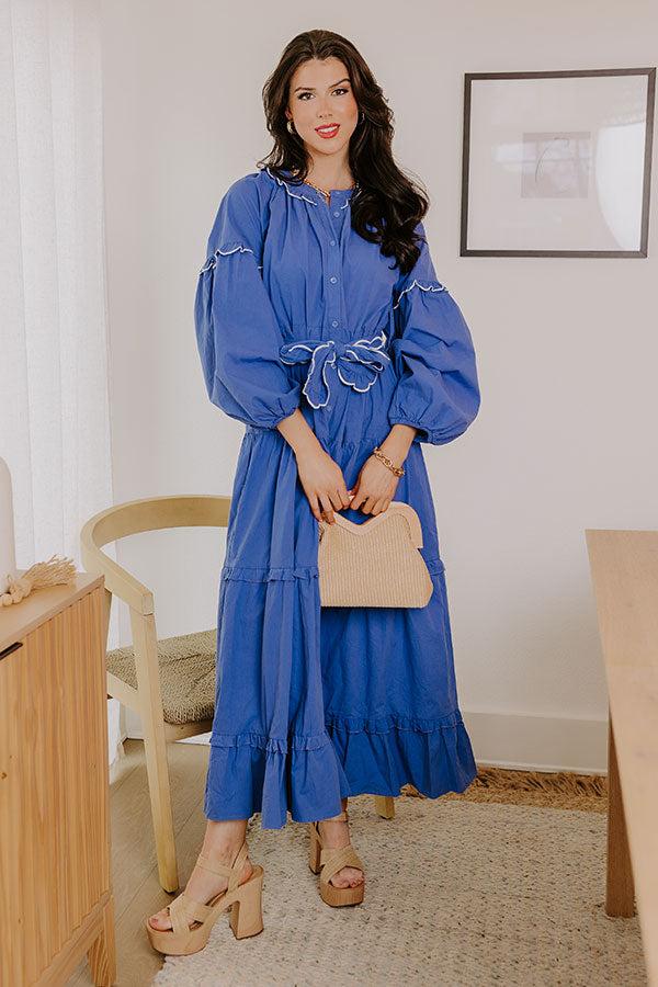 Impressions Small Town Charisma Button Down Maxi Dress