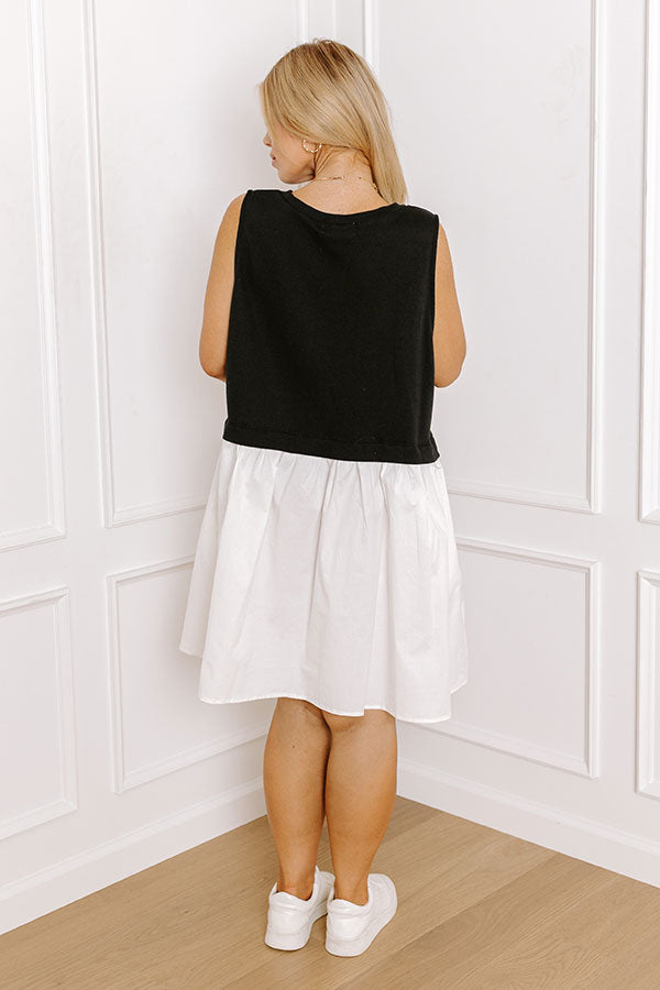 Impressions Small Town Girl Mini Dress In Black Curves