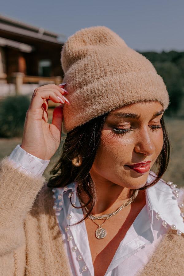 Impressions Snowy Afternoon Ultra Soft Beanie In Iced Latte