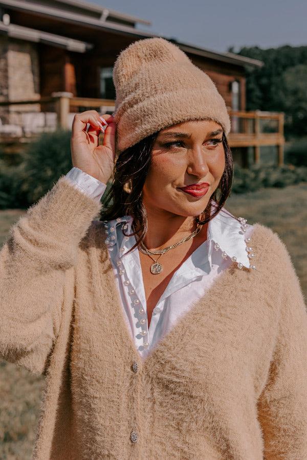 Impressions Snowy Afternoon Ultra Soft Beanie in Iced Latte