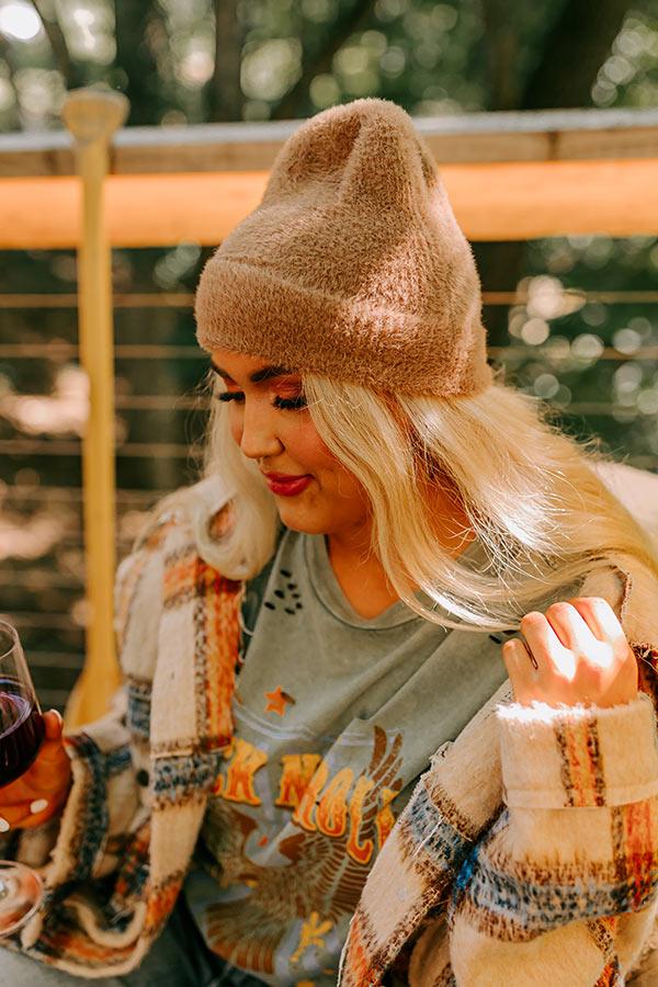 Impressions Snowy Afternoon Ultra Soft Beanie In Mocha