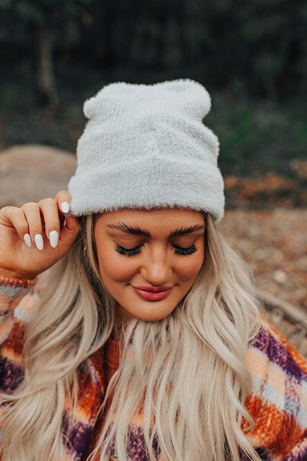 Impressions Snowy Afternoon Ultra Soft Beanie In Sky Blue