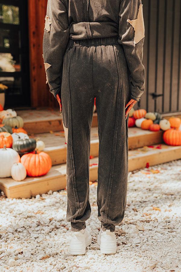 Impressions Star Of The Cozy High Waist Vintage Wash Joggers