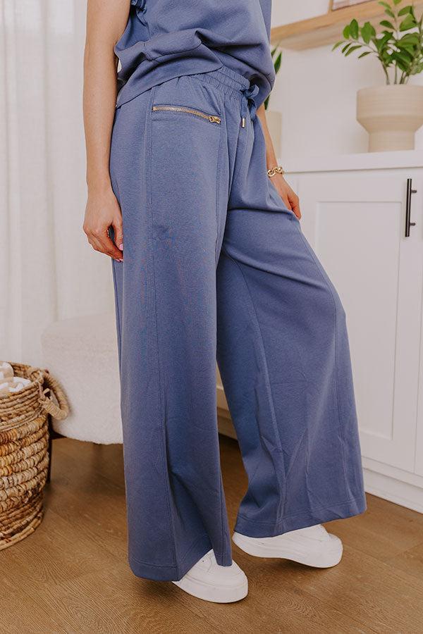 Impressions Street Style Chic High Waist Scuba Pants In Riverside