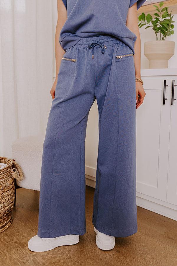 Impressions Street Style Chic High Waist Scuba Pants In Riverside