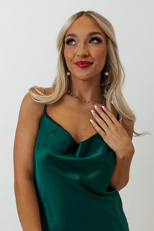 Impressions String Lights And Late Nights Necklace In Green