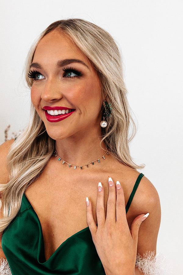 Impressions String Lights And Late Nights Necklace In Green