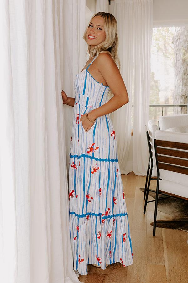 Impressions Strolling Through Maine Stripe Maxi Dress