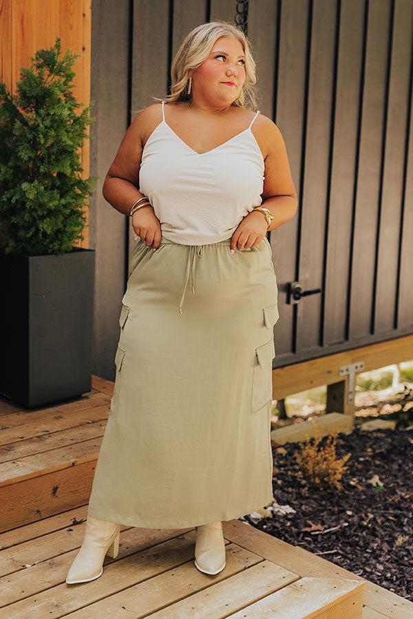 Impressions Stylish Vibes Shift Tank In Stone Curves