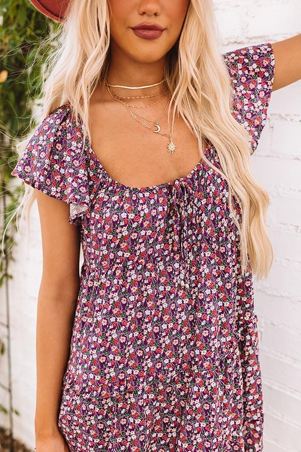 Impressions Successfully Chic Shift Dress In Orchid