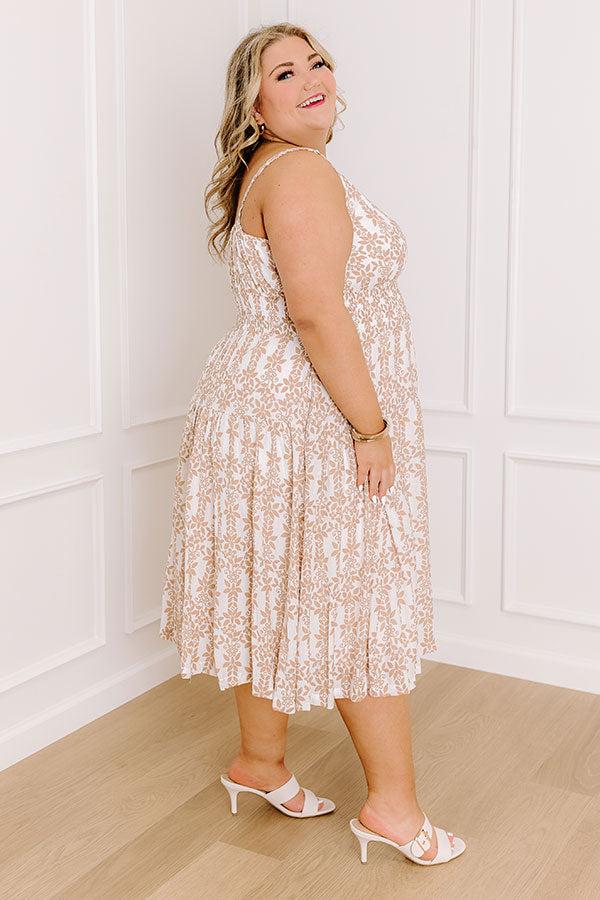 Impressions Sunkissed Silhouettes Floral Midi Curves