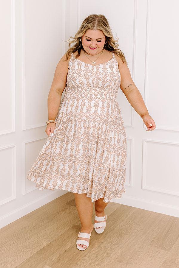 Impressions Sunkissed Silhouettes Floral Midi Curves