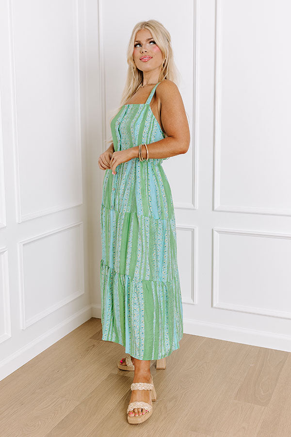 Impressions Sunny In Santa Barbara Midi In Kelly Green Curves