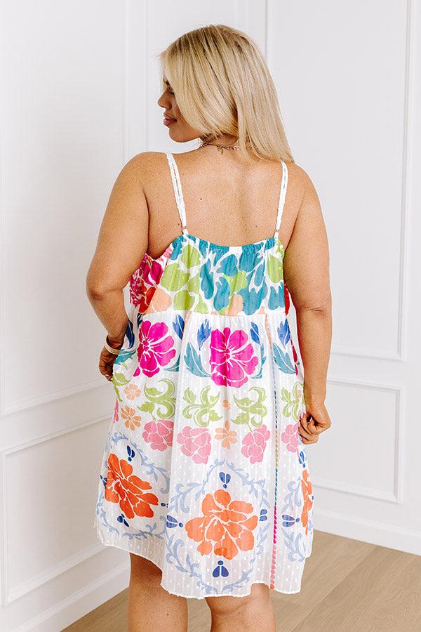 Impressions Sunshine And Daisies Embroidered Dress Curves