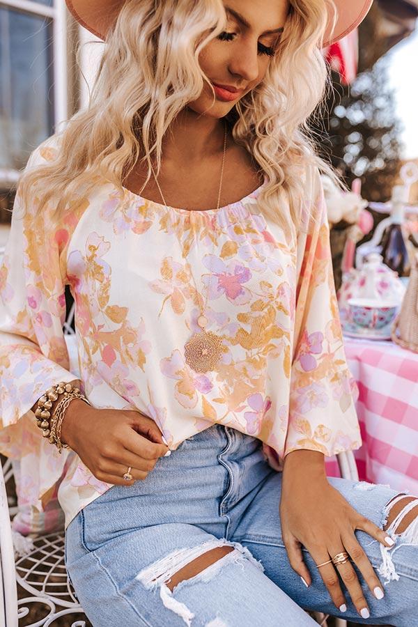 Impressions Sunshine On The Horizon Necklace In Rose Quartz