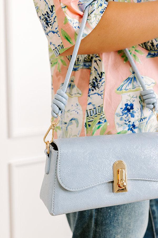 Impressions Sweet Energy Faux Leather Purse In Airy Blue