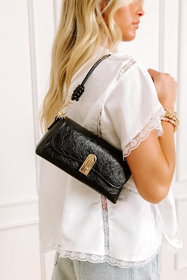 Impressions Sweet Energy Faux Leather Purse in Black