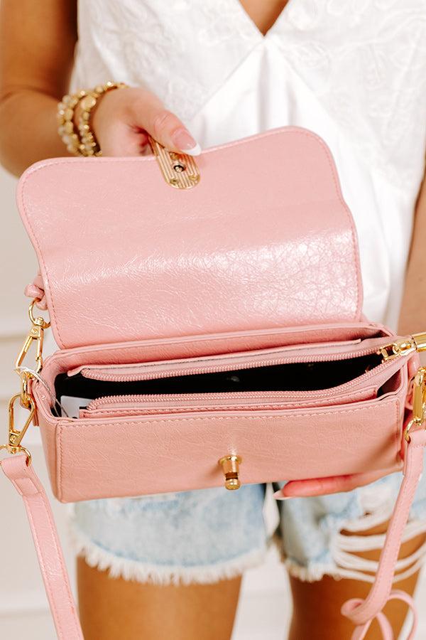 Impressions Sweet Energy Faux Leather Purse In Pink