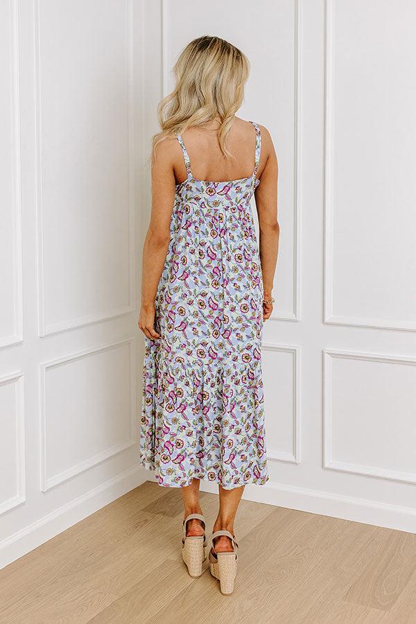 Impressions Sweet Intentions Floral Midi In Lavender