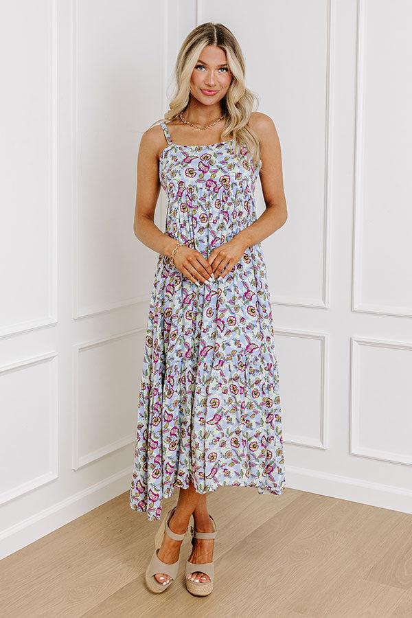Impressions Sweet Intentions Floral Midi In Lavender