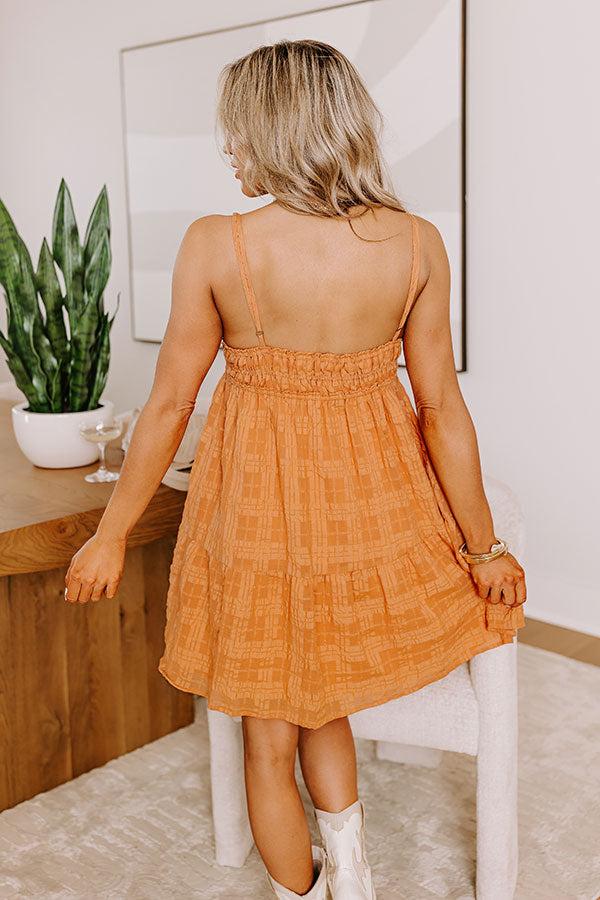 Impressions Sweeter Than Sunshine Babydoll Dress In Nectarine