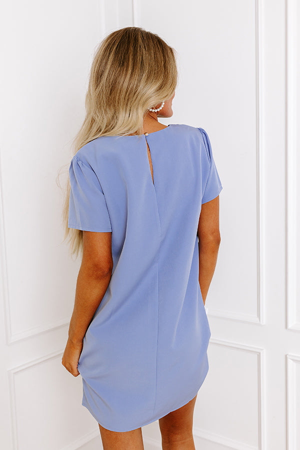 Impressions Sweetly Simple Mini Dress In Periwinkle