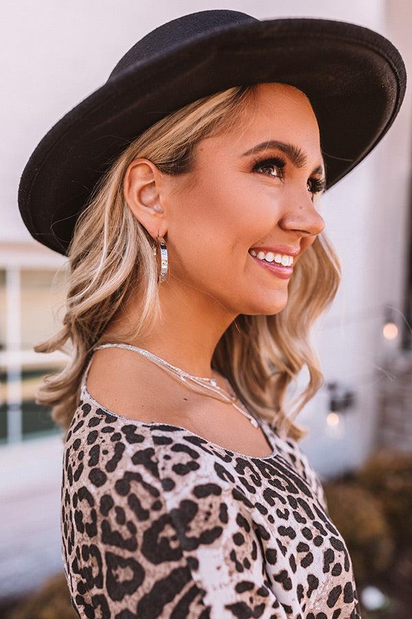 Impressions Take Me To Versailles Small Hoop Earrings In Silver