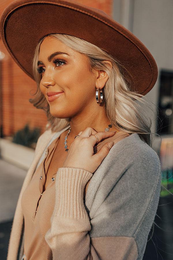 Impressions Take Me To Versailles Small Hoop Earrings In Silver