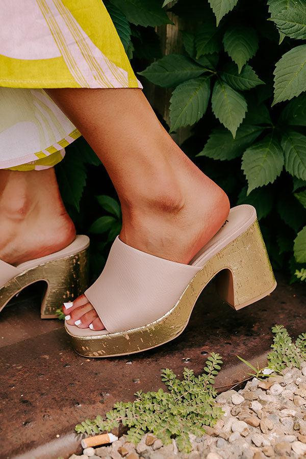 Impressions The Aaliyah Faux Leather Heel In Warm Taupe