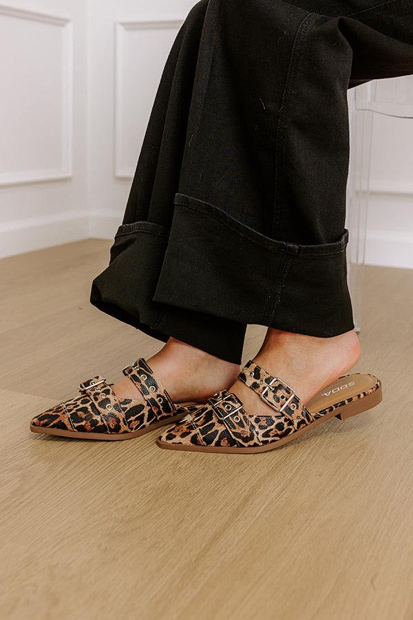 Impressions The Adaline Faux Leather Flats In Leopard