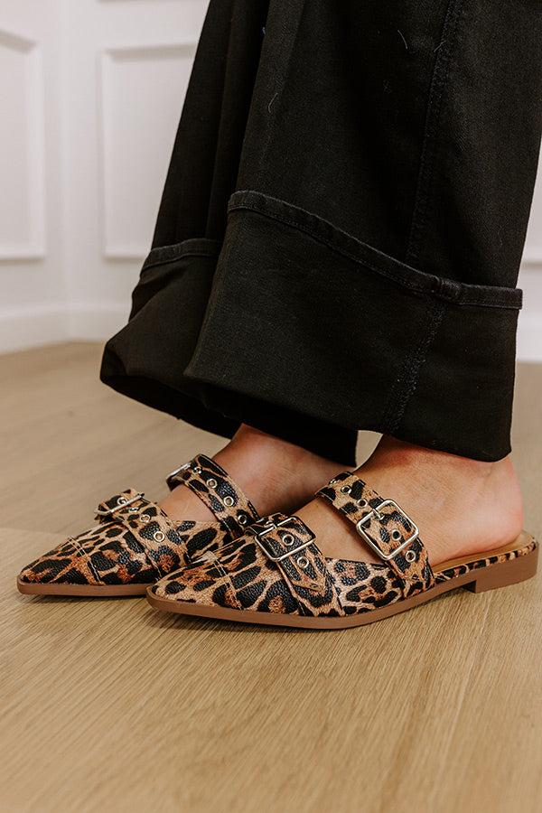 Impressions The Adaline Faux Leather Flats In Leopard
