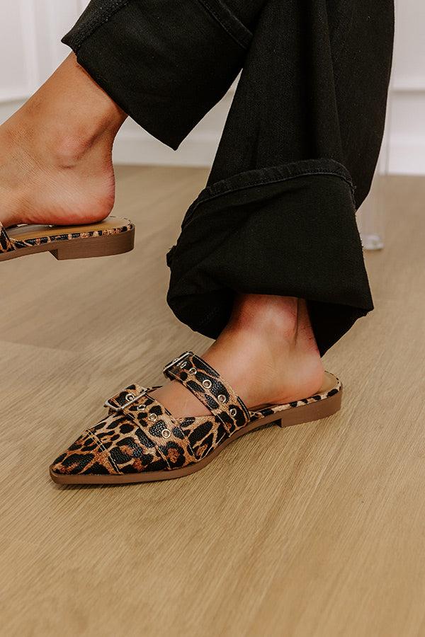 Impressions The Adaline Faux Leather Flats In Leopard