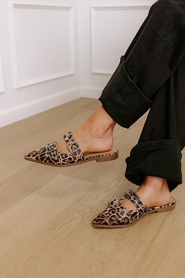 Impressions The Adaline Faux Leather Flats in Leopard