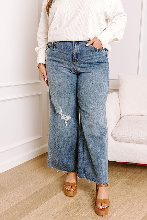 Impressions The Adeline High Waist Wide Leg Jean Curves