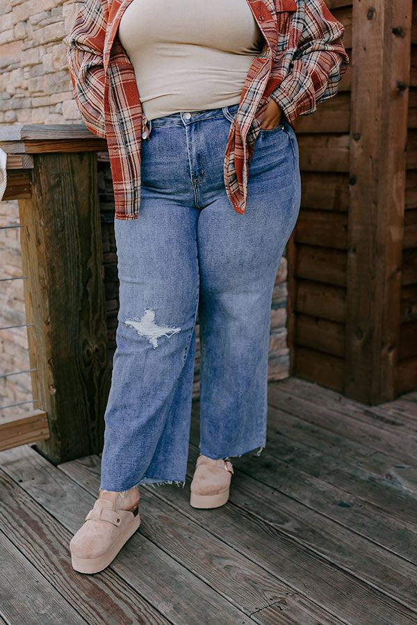 Impressions The Adeline High Waist Wide Leg Jean Curves